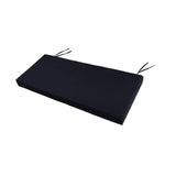Maxbell Garden Bench Cushion 8 cm Thick Soft Bench Pad for Lounger Porch Swing Couch Black