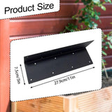 Maxbell Garden Bed Corner Bracket L Shape 11"x3"x3" for Furniture Wood Frame Outdoor 14 Holes