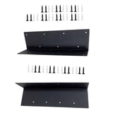 Maxbell Garden Bed Corner Bracket L Shape 11"x3"x3" for Furniture Wood Frame Outdoor 14 Holes