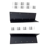 Maxbell Garden Bed Corner Bracket L Shape 11"x3"x3" for Furniture Wood Frame Outdoor 14 Holes