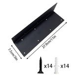 Maxbell Garden Bed Corner Bracket L Shape 11"x3"x3" for Furniture Wood Frame Outdoor 14 Holes