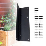 Maxbell Garden Bed Corner Bracket L Shape 11"x3"x3" for Furniture Wood Frame Outdoor 14 Holes