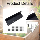 Maxbell Garden Bed Corner Bracket L Shape 11"x3"x3" for Furniture Wood Frame Outdoor 14 Holes