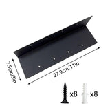 Maxbell Garden Bed Corner Bracket L Shape 11"x3"x3" for Furniture Wood Frame Outdoor 8 Holes