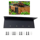 Maxbell Garden Bed Corner Bracket L Shape 11"x3"x3" for Furniture Wood Frame Outdoor 8 Holes