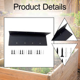 Maxbell Garden Bed Corner Bracket L Shape 11"x3"x3" for Furniture Wood Frame Outdoor 8 Holes