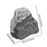 Maxbell Realistic Faux Stone Simulated Landscaping Rock for Outdoor Backyard Terrace 44x26x33 cm