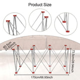 Maxbell Portable Work Stand with Oxford Cloth Storage Bag for Picnic Bbq Office 8 Legs