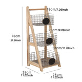 Maxbell Household Storage Rack Storage Shelves for Balcony Potted Plants Dorm Corner