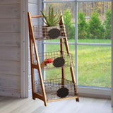 Maxbell Household Storage Rack Storage Shelves for Balcony Potted Plants Dorm Corner