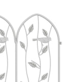 Maxbell 4 Pieces Decorative Garden Fences Landscape for Yard Patio Flower Bed White