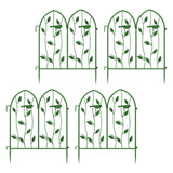 Maxbell 4 Pieces Decorative Garden Fences Landscape for Yard Patio Flower Bed Green