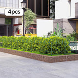 Maxbell 4 Pieces Decorative Garden Fences Landscape for Yard Patio Flower Bed Green