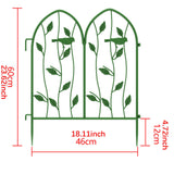 Maxbell 4 Pieces Decorative Garden Fences Landscape for Yard Patio Flower Bed Green
