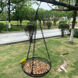 Maxbell Hanging Bird Feeder Mesh Stand Feeding Dish for Outdoor Garden Gift