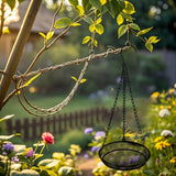 Maxbell Hanging Bird Feeder Mesh Stand Feeding Dish for Outdoor Garden Gift