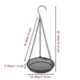 Maxbell Hanging Bird Feeder Mesh Stand Feeding Dish for Outdoor Garden Gift