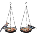 Maxbell Hanging Bird Feeder Mesh Stand Feeding Dish for Outdoor Garden Gift