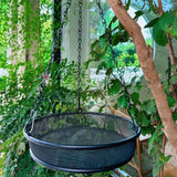 Maxbell Hanging Bird Feeder Mesh Stand Feeding Dish for Outdoor Garden Gift
