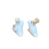 Maxbell 3Pcs Duck Statues Planter Pot Hanger Animal Figurines for Outside Lawn Patio