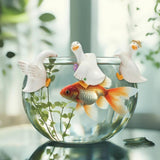 Maxbell 3Pcs Duck Statues Planter Pot Hanger Animal Figurines for Outside Lawn Patio