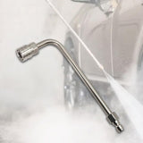 Maxbell Pressure Washer Gutter Rod Supplies Cleaner Rod for Home Use Driveway Window 160mm L Shaped
