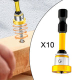 Maxbell Positioning Screwdriver Bits Batch Head for Woodwork Board Metalworking Wall Yellow