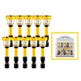 Maxbell Positioning Screwdriver Bits Batch Head for Woodwork Board Metalworking Wall Yellow