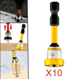 Maxbell Positioning Screwdriver Bits Batch Head for Woodwork Board Metalworking Wall Yellow