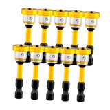 Maxbell Positioning Screwdriver Bits Batch Head for Woodwork Board Metalworking Wall Yellow