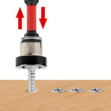 Maxbell Positioning Screwdriver Bits Batch Head for Woodwork Board Metalworking Wall Red
