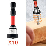 Maxbell Positioning Screwdriver Bits Batch Head for Woodwork Board Metalworking Wall Red