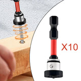 Maxbell Positioning Screwdriver Bits Batch Head for Woodwork Board Metalworking Wall Red
