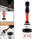 Maxbell Positioning Screwdriver Bits Batch Head for Woodwork Board Metalworking Wall Red