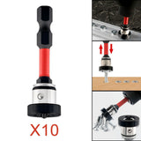 Maxbell Positioning Screwdriver Bits Batch Head for Woodwork Board Metalworking Wall Red