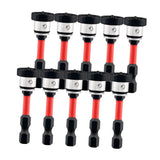 Maxbell Positioning Screwdriver Bits Batch Head for Woodwork Board Metalworking Wall Red