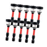 Maxbell Positioning Screwdriver Bits Batch Head for Woodwork Board Metalworking Wall Red
