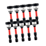 Maxbell Positioning Screwdriver Bits Batch Head for Woodwork Board Metalworking Wall Red