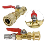 Maxbell High Pressure Washer Ball Valve Kit Multiuse Accessory for Power Washer Hose Style A