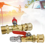 Maxbell High Pressure Washer Ball Valve Kit Multiuse Accessory for Power Washer Hose Style A