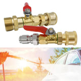 Maxbell High Pressure Washer Ball Valve Kit Multiuse Accessory for Power Washer Hose Style A