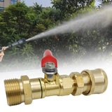 Maxbell High Pressure Washer Ball Valve Kit Multiuse Accessory for Power Washer Hose Style A