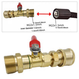 Maxbell High Pressure Washer Ball Valve Kit Multiuse Accessory for Power Washer Hose Style A