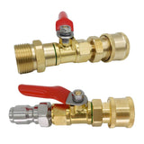 Maxbell High Pressure Washer Ball Valve Kit Multiuse Accessory for Power Washer Hose Style A