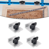 Maxbell 4Pcs Short Stop Kit T Track Stop Block for Jigs Fixtures T Track Woodworking