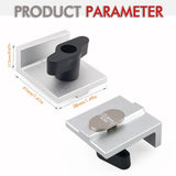 Maxbell 4Pcs Short Stop Kit T Track Stop Block for Jigs Fixtures T Track Woodworking