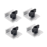 Maxbell 4Pcs Short Stop Kit T Track Stop Block for Jigs Fixtures T Track Woodworking