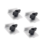 Maxbell 4Pcs Short Stop Kit T Track Stop Block for Jigs Fixtures T Track Woodworking