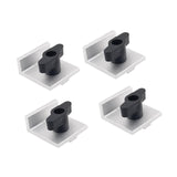 Maxbell 4Pcs Short Stop Kit T Track Stop Block for Jigs Fixtures T Track Woodworking