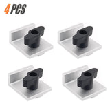 Maxbell 4Pcs Short Stop Kit T Track Stop Block for Jigs Fixtures T Track Woodworking